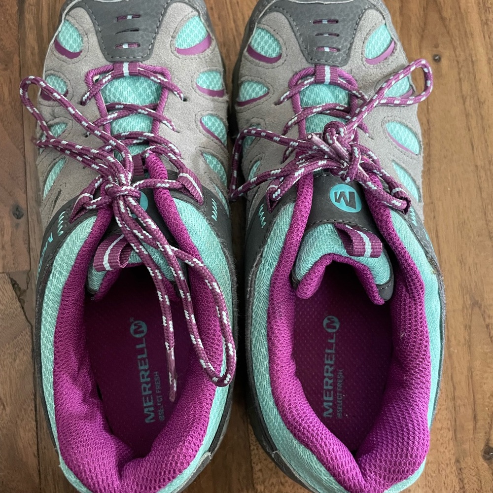 Kids Merrell hiking shoes